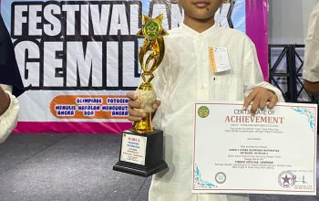 Lutfi Muhammad Al Fatih dari SDN Rumpuk Kecamatan Mantup Raih Juara 2 Olimpiade Matematika Festival Anak Gemilang Kota Lamongan
