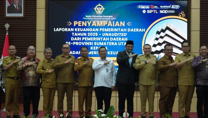 Pemerintah Kabupaten Tapanuli Utara Secara Resmi Menyerahkan Laporan Keuangan Pemerintah Daerah Tahun Anggaran 2025 Unaudited Kepada Badan Pemeriksa Keuangan Republik Indonesia