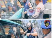 Personel Satpolairud Resta Banyuwangi Gerak Cepat Tangani Kemacetan Panjang Di Depan Mako Satpolairud