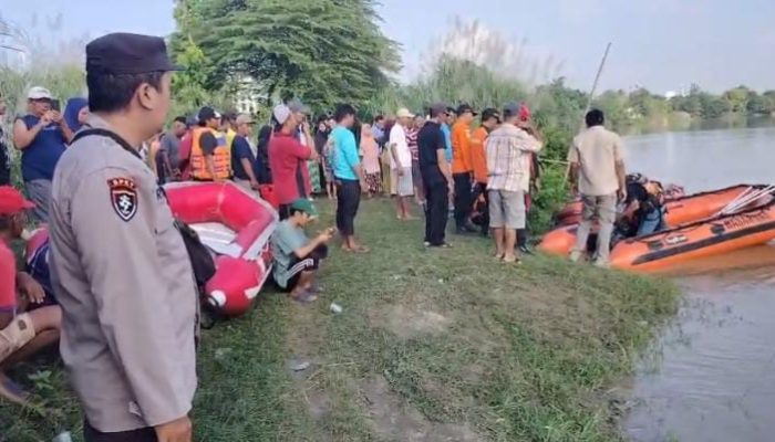 Masih Dilakukan Pencarian Bocah 9 Tahun yang Dilaporkan Hanyut di Bengawan Solo