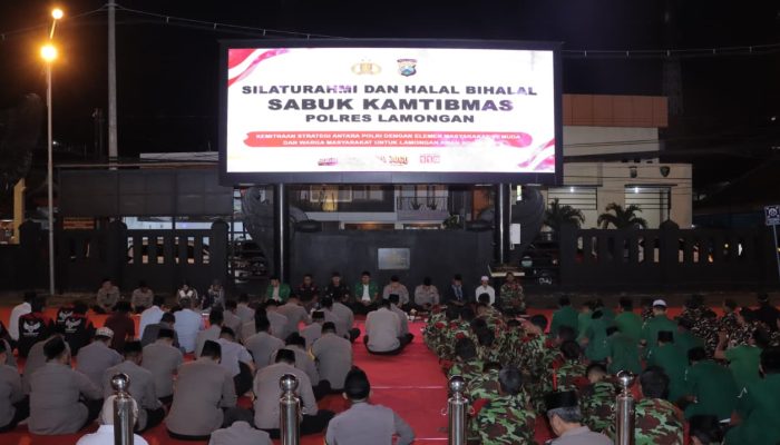Polres Lamongan Gelar Silaturahmi dan Halal Bihalal “Sabuk Kamtibmas”, Pererat Sinergi dengan Masyarakat