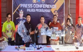 Tujuh Tersangka Curas dan Curanmor Diamankan Polres Probolinggo