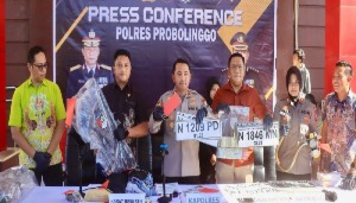 Tujuh Tersangka Curas dan Curanmor Diamankan Polres Probolinggo