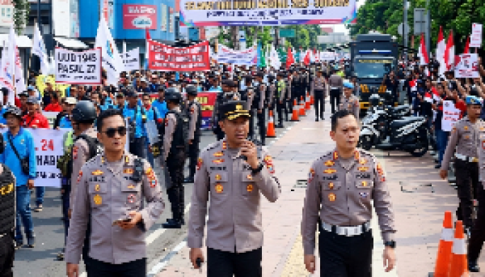 Polrestabes Surabaya Siapkan 22 Titik Kanalisasi Pelayanan Pengamanan May Day 2026