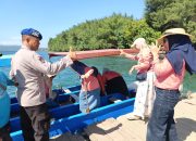 Aipda I Nyoman Suma Menghimbau Kepada Masyarakat Pengunjung Wisata Untuk Selalu Utamakan Alat Keselamatan