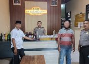 Ratusan Botol Miras Ilegal Termasuk Arak serta “Es Moni” Diamankan Polsek Brondong