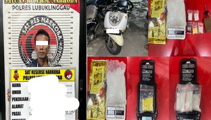 Satresnarkoba Lubuk Linggau Tangkap Kurir Sabu 1 Kilogram