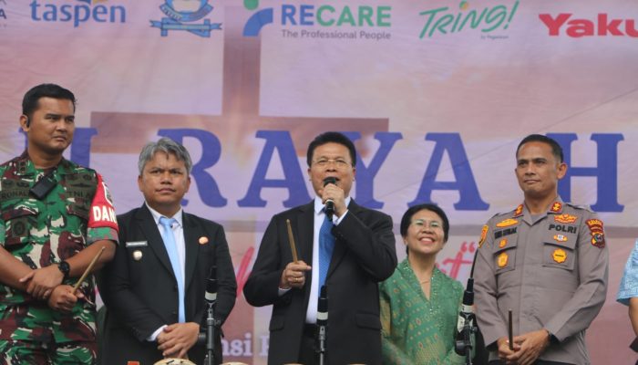 Pemerintah Kabupaten Tapanuli Utara Ajak HKBP Sinergi Bangun Generasi Brilian Kembangkan Wisata Rohani Salib Kasih