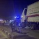 Polres Lamongan Berhasil Evakuasi Truk Trailer Terguling di Kebalandono Babat