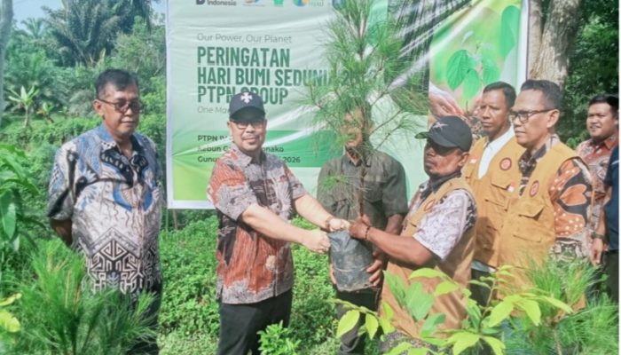 Peringatan Hari Bumi 2026 PTPN IV Kebun Gunung Monako Tanaman Pohon Untuk Lestarikan Lingkungan