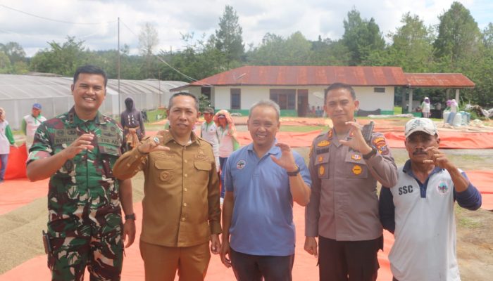 Bupati Tapanuli Utara Melakukan Kunjungan Kerja Ke fasilitas Proses Produksi Pengolahan Biji Kopi PT Sumatera Specialty Coffees