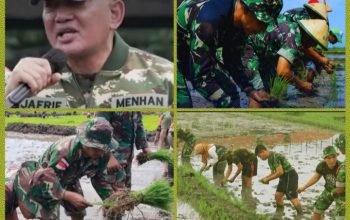 Prajurit TNI Bertani Mendukung Program Swasembada Pangan