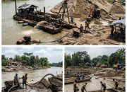 Dugaan Tambang Pasir Ilegal Milik “MSK” Gerus Sungai Brantas di Gebangbunder Plandaan : Berani Beroperasi Terang-Terangan