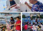 Satpolairud Banyuwangi Potong 5 Hewan Qurban Serta Bagikan Daging Kurban Ke Warga Setempat