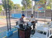 Anggota Satpolairud Giat Patroli Gardu Induk PLN Di Banyuwangi Menghimbau Kepada Petugas Waspada Terhadap Cuaca Ekstrem