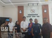 Audensi Tim Program Pengembangan Olahraga Sepak Bola Pelajar Diterima Pemerintah Kabupaten Tapanuli Utara